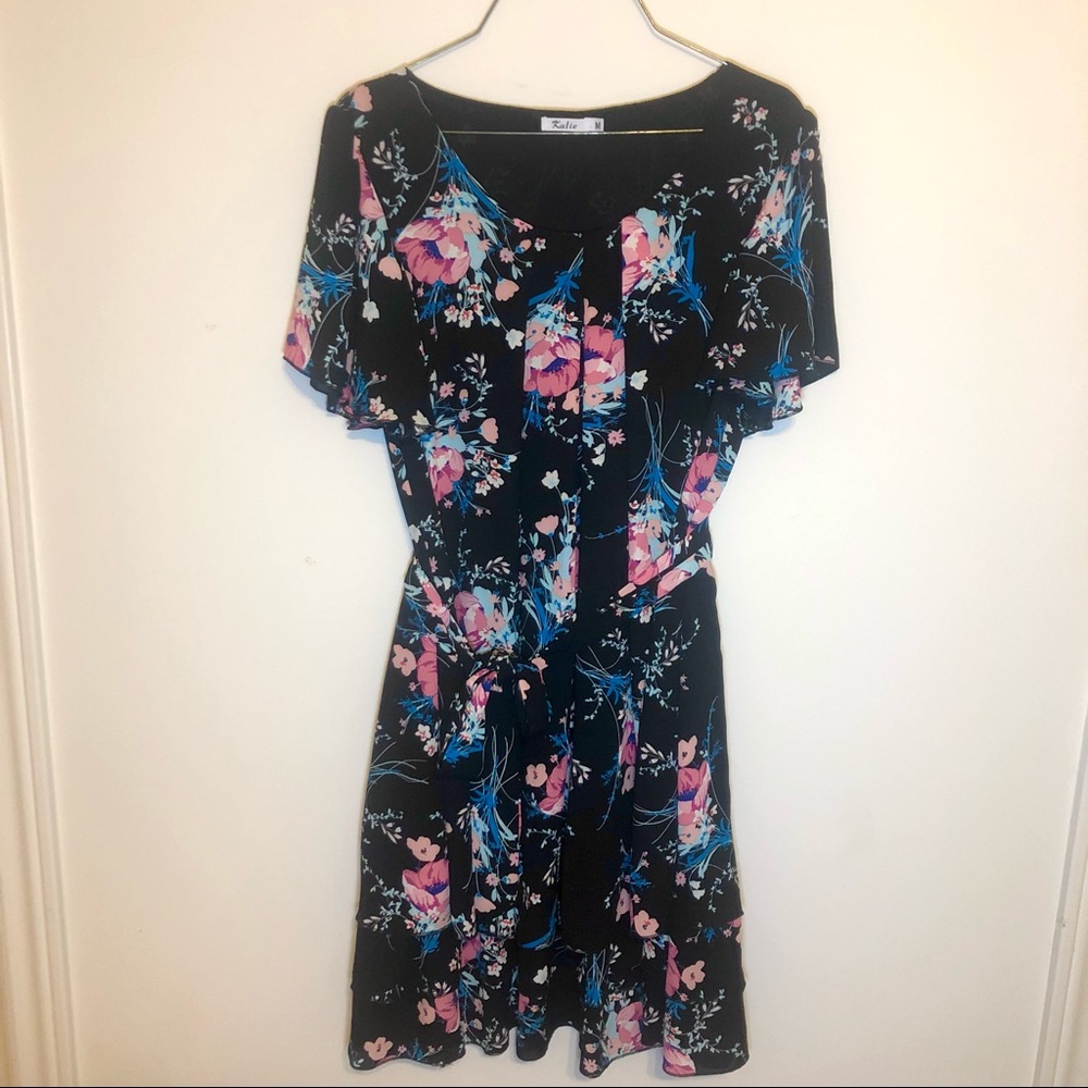 Black Floral Dress